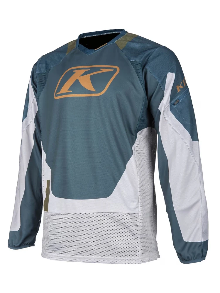 Bluza enduro Klim Dakar niebiesko-szara