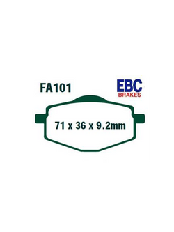 Klocki hamulcowe EBC FA101 NA TYŁ