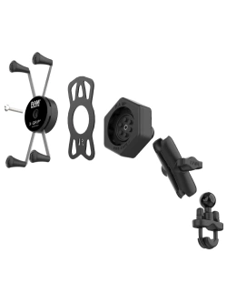 Uchwyt na telefon RAM X-Grip duży z adapterem tłumiącym wibracje i podstawą w kształcie litery U - średni