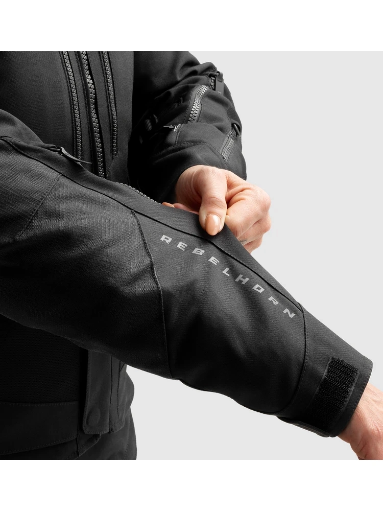 Kurtka motocyklowa damska tekstylna Rebelhorn Hardy 3.0 czarna