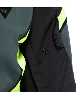 Kurtka motocyklowa tekstylna damska Dainese Carve Master 3 Gore-Tex czarno-fluo żółta