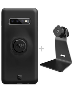 Zestaw na biurko: etui na telefon Samsung Galaxy S10+ + uchwyt Quad Lock