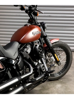 Podnóżki motocyklowe Biltwell Mushman wybrane modele Harley-Davidson czarne