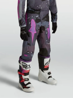 Spodnie cross dziecięce Alpinestars MX Fluid Lone szaro-fioletowe