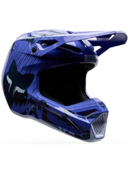 Kask enduro dziecięcy Fox V1 Diffuse czarno-fioletowy