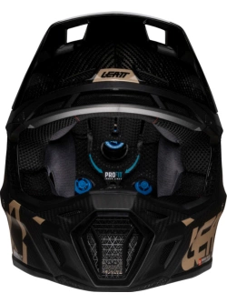 Kask enduro Leatt Moto 9.5 Carbon V25 czarno-złoty