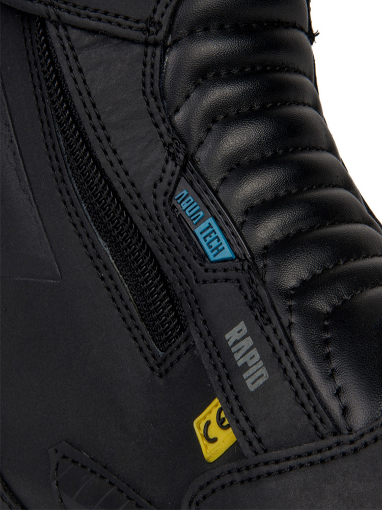 Buty motocyklowe skórzane Ozone Rapid czarne