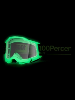 Gogle motocyklowe 100% Accuri 2 z przezroczystą szybką, szaro-czarne