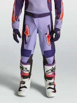 Spodnie cross dziecięce Alpinestars MX Fluid Hunt fioletowo-różowe