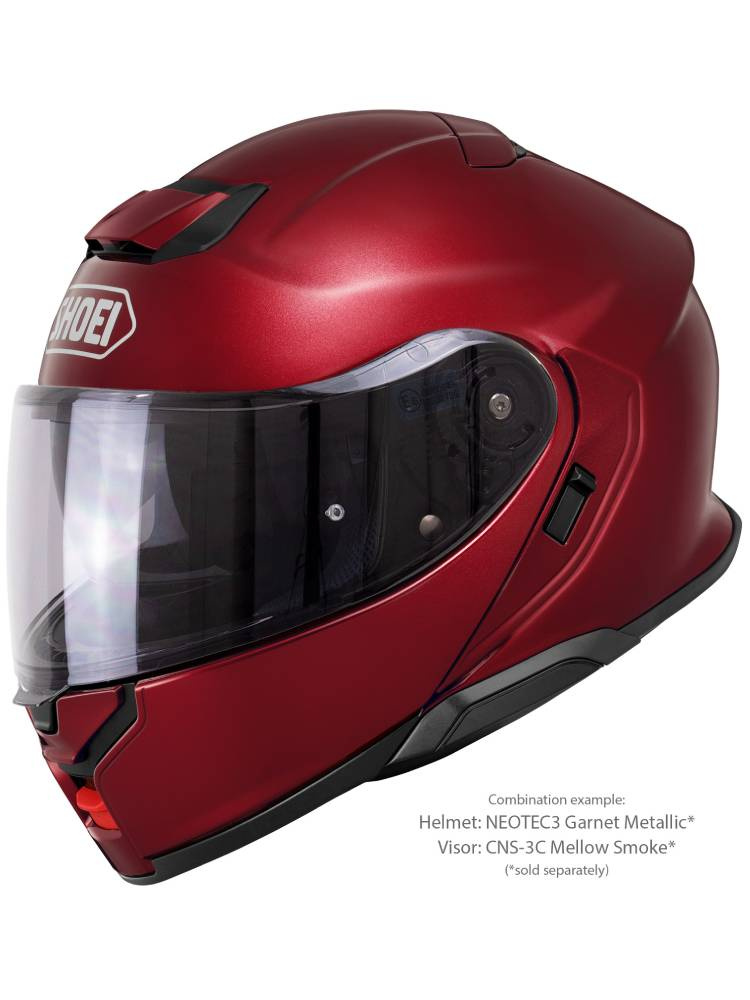Kask szczękowy Shoei Neotec 3 Garnet Metallic czerwony
