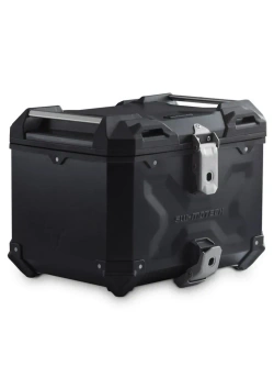 Zestaw: kufer centralny czarny TRAX ADV + stelaż Adventure-rack SW-Motech Ducati DesertX 937 (26-) [poj.: 38l]