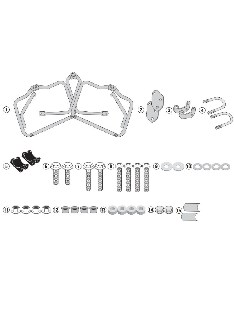 Stelaż kufrów bocznych Monokey, Retro Fit Kappa Triumph Bonneville T120 (16-)/ T100 (17-22)