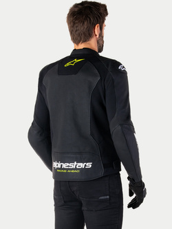 Kurtka motocyklowa skórzana Alpinestars Faster V3 Airflow czarna