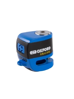 Blokada tarczy hamulcowej Disc Lock Oxford Micro XA5 z alarmem, czarno-niebieska [pin: 5.5 mm]