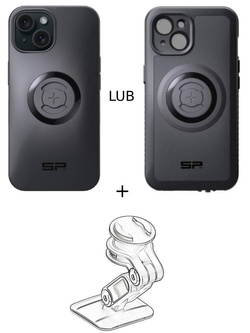 Zestaw do samochodu: etui na telefon iPhone 15 + mocowanie SP Connect