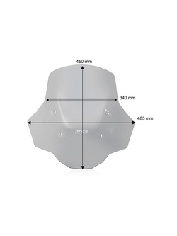 Szyba motocyklowa WRS Standard Plus do BMW R 1300 GS (23-)/ Adventure (24-) przyciemniana