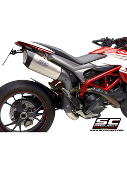 Tłumik SC-Project SC1-R Titanium / Carbon (Wersja wysoka) - Ducati Hypermotard 939 / SP [16-18]
