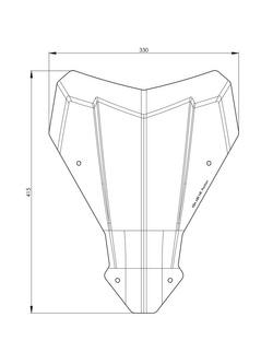 Szyba motocyklowa przyciemniana M Touratech Honda CRF 1100L Africa Twin (19-23)