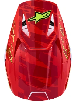 Kask enduro Alpinestars SM3 Falcon biało-czerwono-niebieski połysk