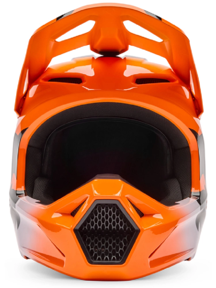 Kask enduro Fox V1 Shield czarno-pomarańczowy