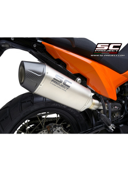 Tłumik SC-Project X-Plorer II Carbon / Titanium (Slip on) - KTM 890 Adventure / A2 [21]