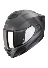 Kask integralny Scorpion EXO-1500 AIR Dual srebrno-czarno-czerwony matowy