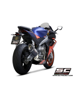 Pełny układ wydechowy 2-1 SC-Project SC1-R Aprilia RS 660 (20-) włókno węglowe