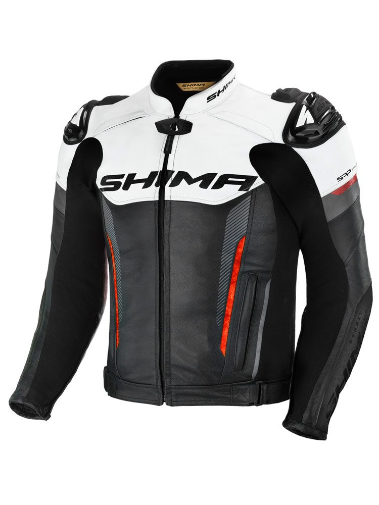 Kurtka motocyklowa Shima Bandit czarno-biało-czerwona