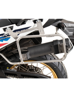 Zestaw: kufry boczne + stelaże Hepco&Becker Xplorer Cutout do Hondy CRF 1100L Africa Twin Adventure Sports (24-) srebrne