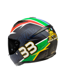 Kask integralny HJC C10 BB33 niebiesko-czerwono-zielony