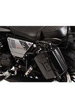 Kanister z uchwytem Cutout na lewą stronę Hepco&Becker Moto Guzzi V9 Bobber/Special Edition (21-25) 4 litry czarny