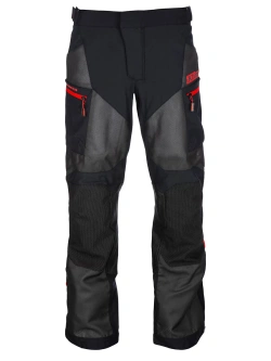 Spodnie motocyklowe tekstylne Klim Baja czarno-czerwone