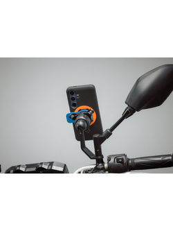 Zestaw na motocykl: etui MAG na telefon Samsung Galaxy A55(magnetyczne) + mocowanie Quad Lock