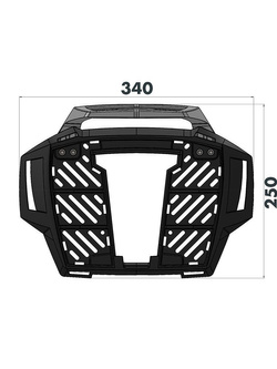 Stelaż pod kufer centralny Hepco&Becker AluRack Ducati Multistrada 1260 Enduro (19-23)