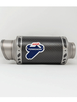 Tłumik Slip-On Termignoni GP Classic stal nierdzewna, włókno węglowe + rura łącząca do KTM Super Duke 1290 R (17-19)