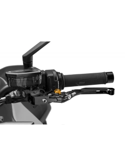 Regulowana dźwignia sprzęgła PUIG 4.0 Evo z zawiasem 90 stopni [przedłużana] czarna