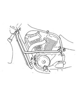 Gmol silnika Hepco&Becker do Suzuki VS 750/800 (86-00) chrom