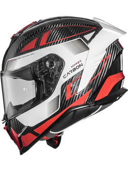 Kask integralny Premier Hyper Carbon TK92 czarno-biały-czerwony