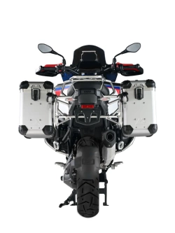 Zestaw: kufry boczne z anodowanego aluminium srebrne "And-S" Zega Evo + stelaże srebrne Touratech BMW R 1300 GS Adventure (24-) [38+38l]