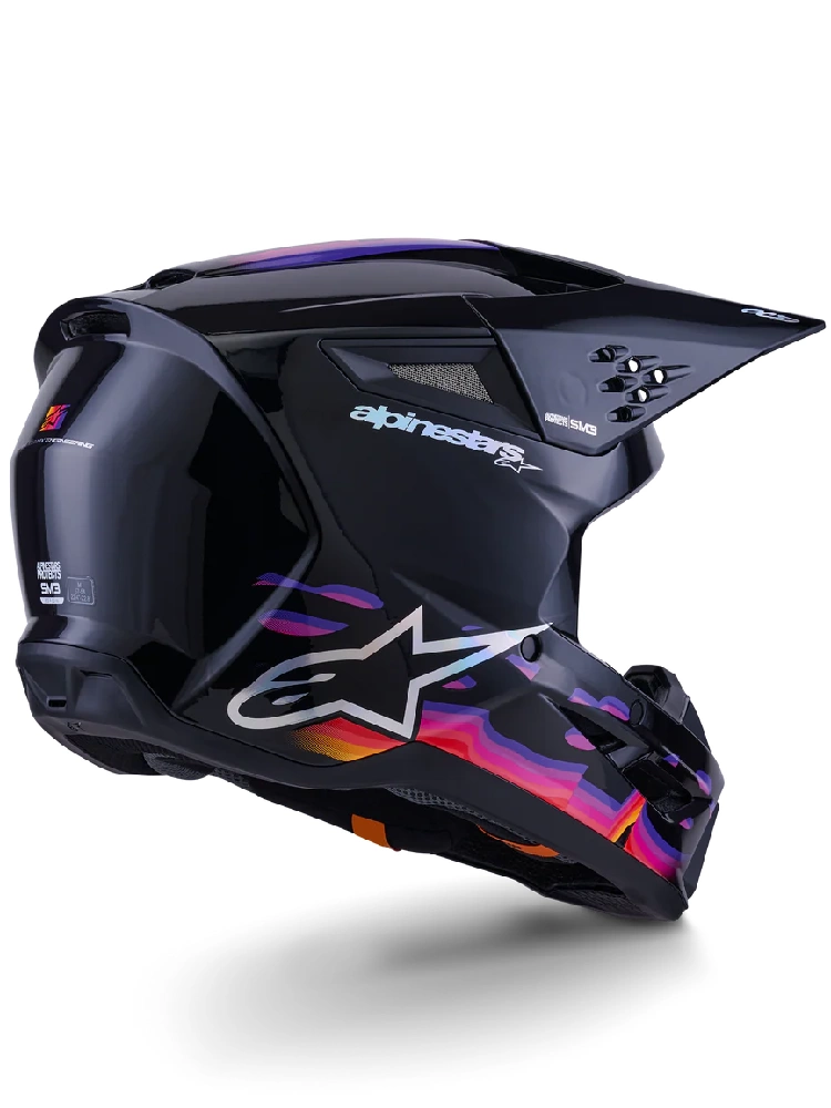 Kask enduro Alpinestars SM3 Force czarno-różowo-pomarańczowy