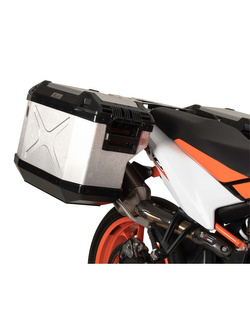 Zestaw: kufry boczne + stelaże Hepco&Becker Xplorer Cutout do KTM 890 SMT (23-) srebrne