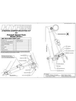 Amortyzator skrętu Black-T CSC Touratech do Triumph Speed Twin (19-)