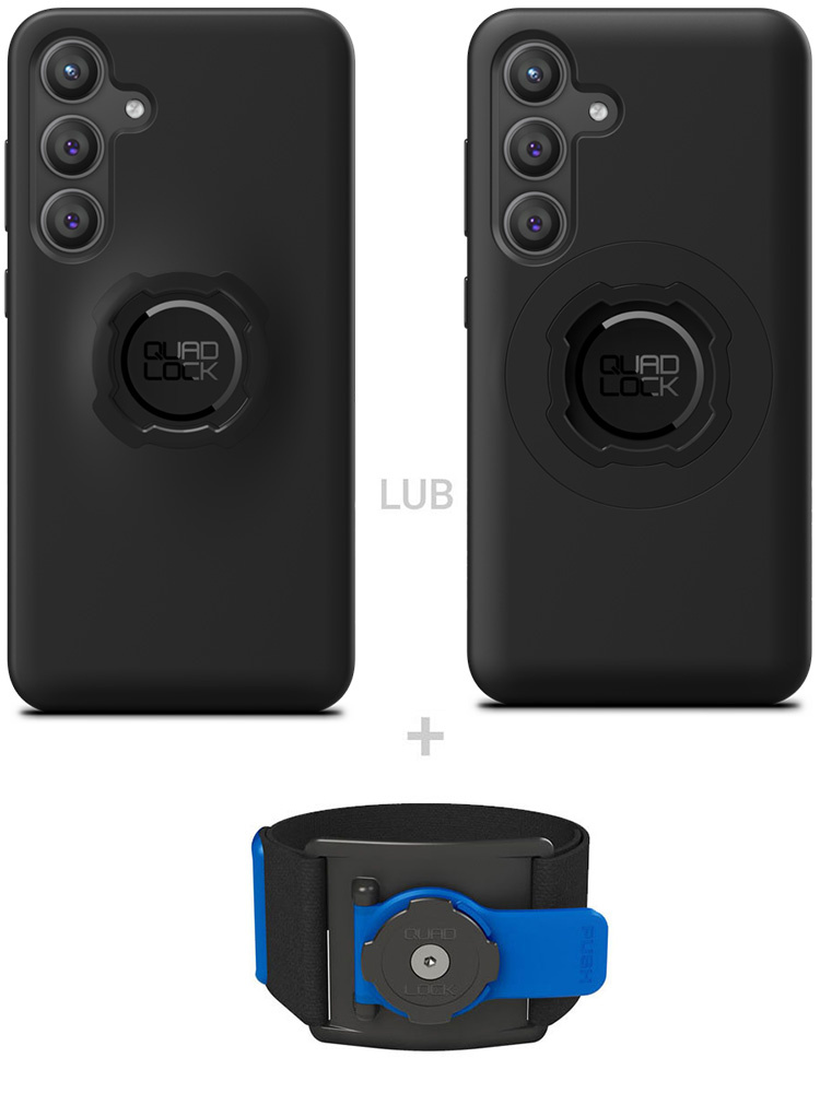 Zestaw do biegania: etui na telefon Samsung Galaxy S24+ + opaska sportowa Quad Lock