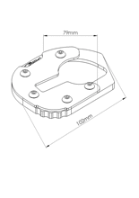 Poszerzenie stopki bocznej Puig do BMW F700GS (12-17) obniżone zawieszenie
