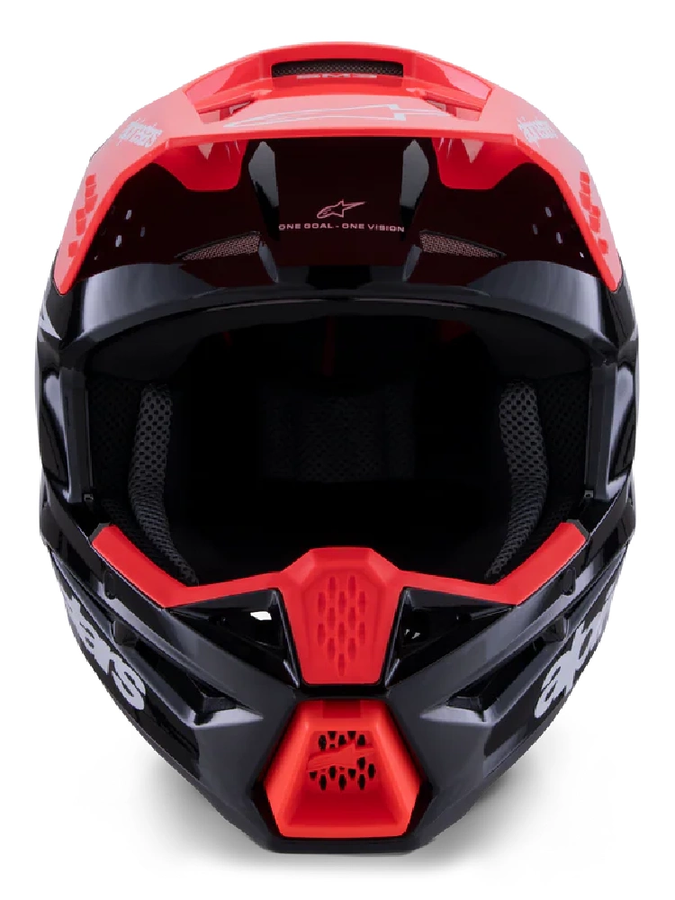Kask enduro Alpinestars SM3 Radium czarno-czerwono-biały