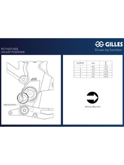 Zestaw regulowanych podnóżków z dźwigniami GILLES RCT10GT-K02 Kawasaki Z 900 (20-)/ RS/ Cafe (18-20)/ Performance (20) czarno-srebrne