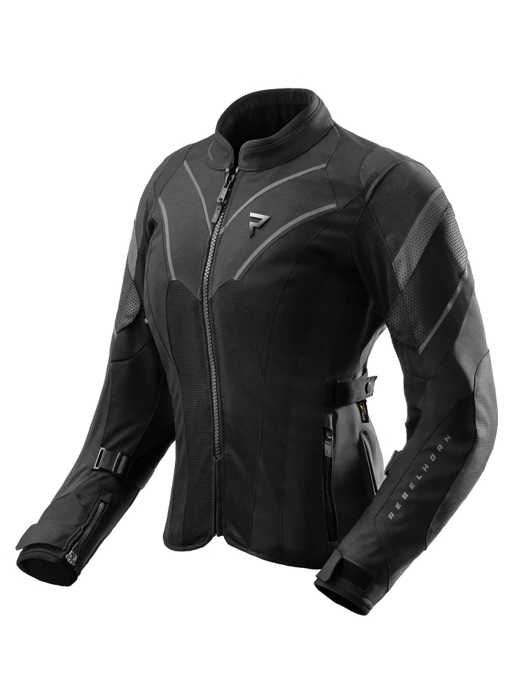 Kurtka motocyklowa damska tekstylna Rebelhorn Hiflow V czarna