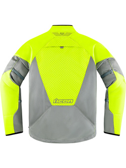 Kurtka motocyklowa tekstylna Icon Mesh AF szary-fluo