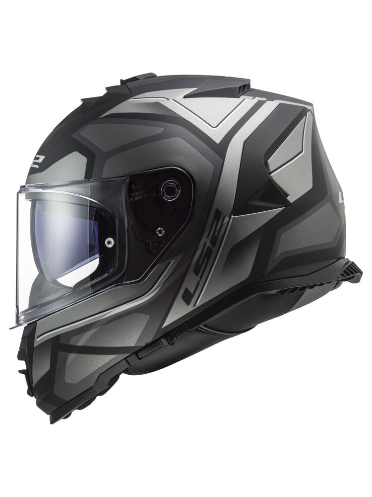 Kask integralny LS2 FF800 Storm II Faster titanium matowy