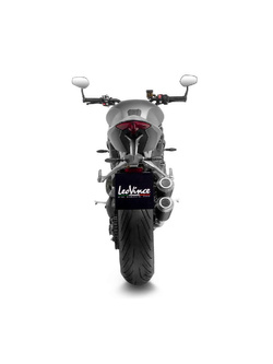 Podwójny tłumik motocyklowy LeoVince LV-10 [Slip-On, Black Stainless Steel] do Triumph Speed Triple 1200 RR/ RS (21-24)